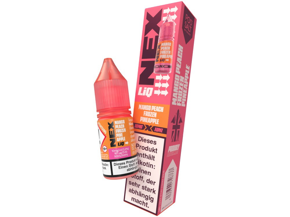 Pod Salt NexLiq Nikotinsalz-Liquid Mango Peach Frozen Pineapple 10 mg/ml