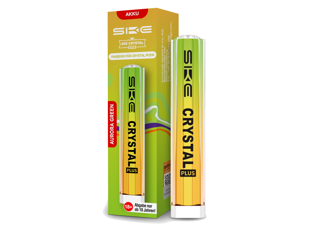 SKE Crystal Plus Akku 400 mAh aurora-grün