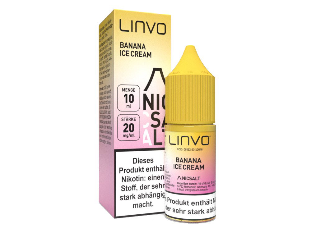 Linvo Nikotinsalz-Liquid Banana Ice Cream 20 mg/ml