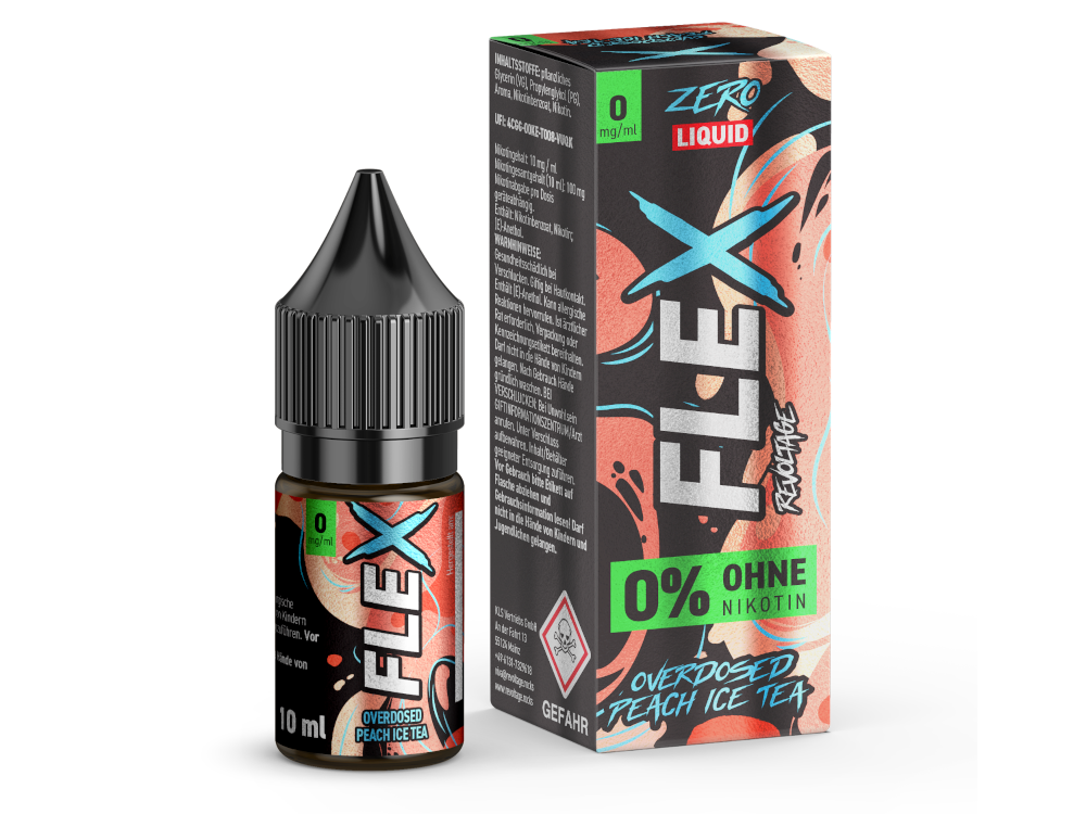 Revoltage FLEX Nikotinsalz-Liquid Peach Ice Tea