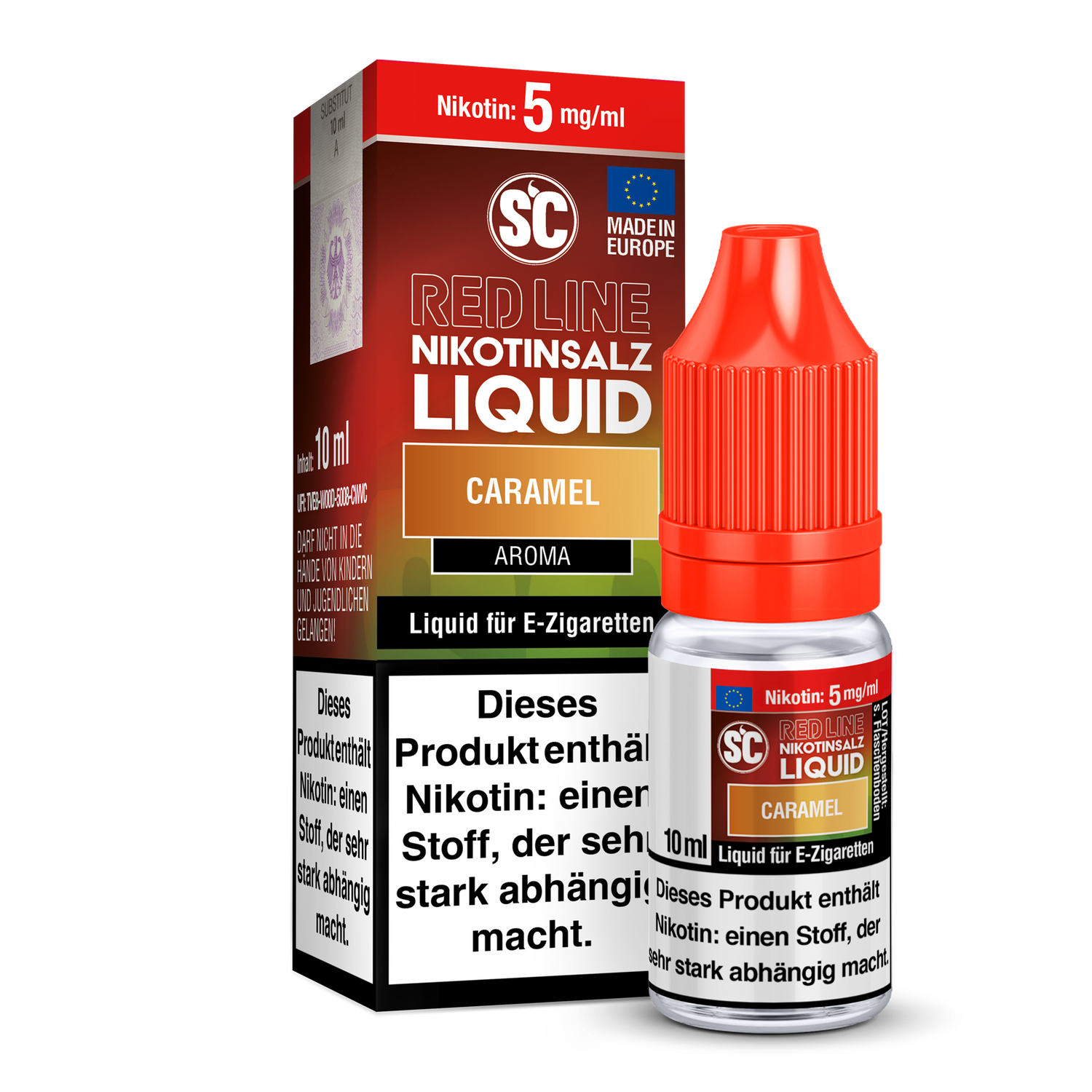 SC Red Line Caramel Nikotinsalz-Liquid 5 mg/ml
