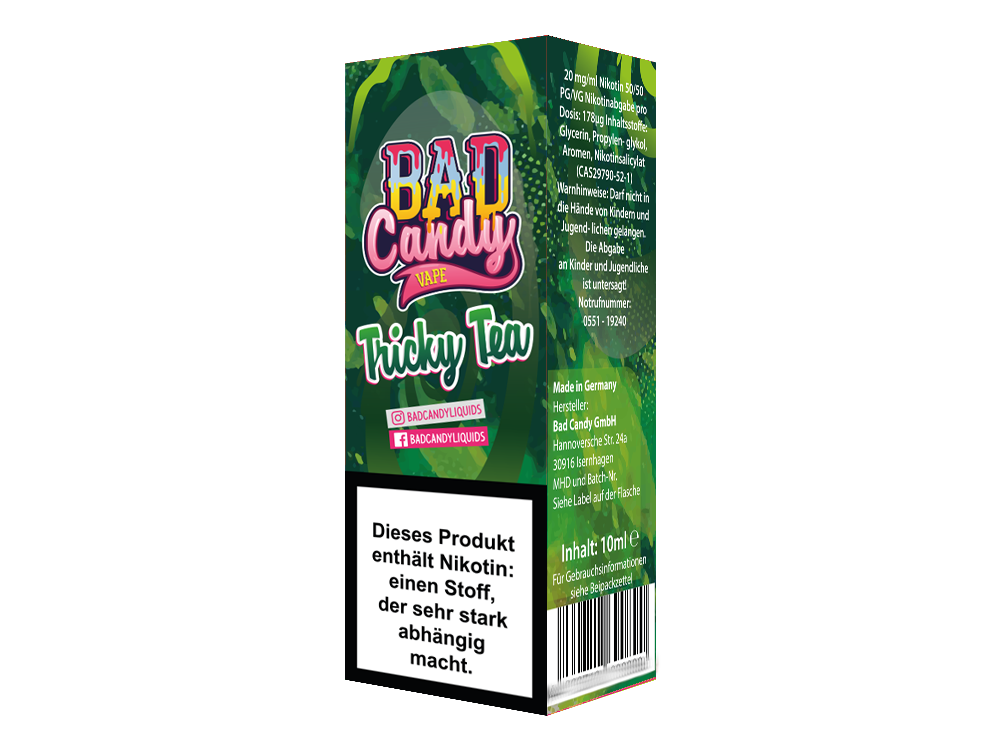 Bad Candy Liquids Tricky Tea Nikotinsalz-Liquid 20 mg/ml