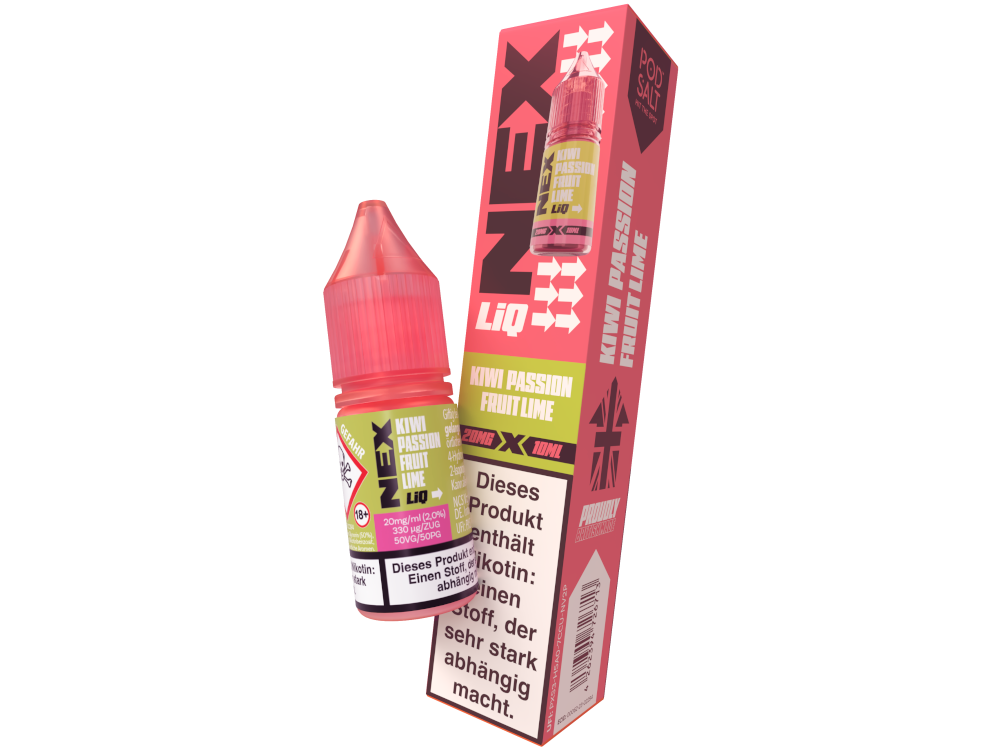 Pod Salt NexLiq Nikotinsalz-Liquid Kiwi Passionfruit Lime 20 mg/ml