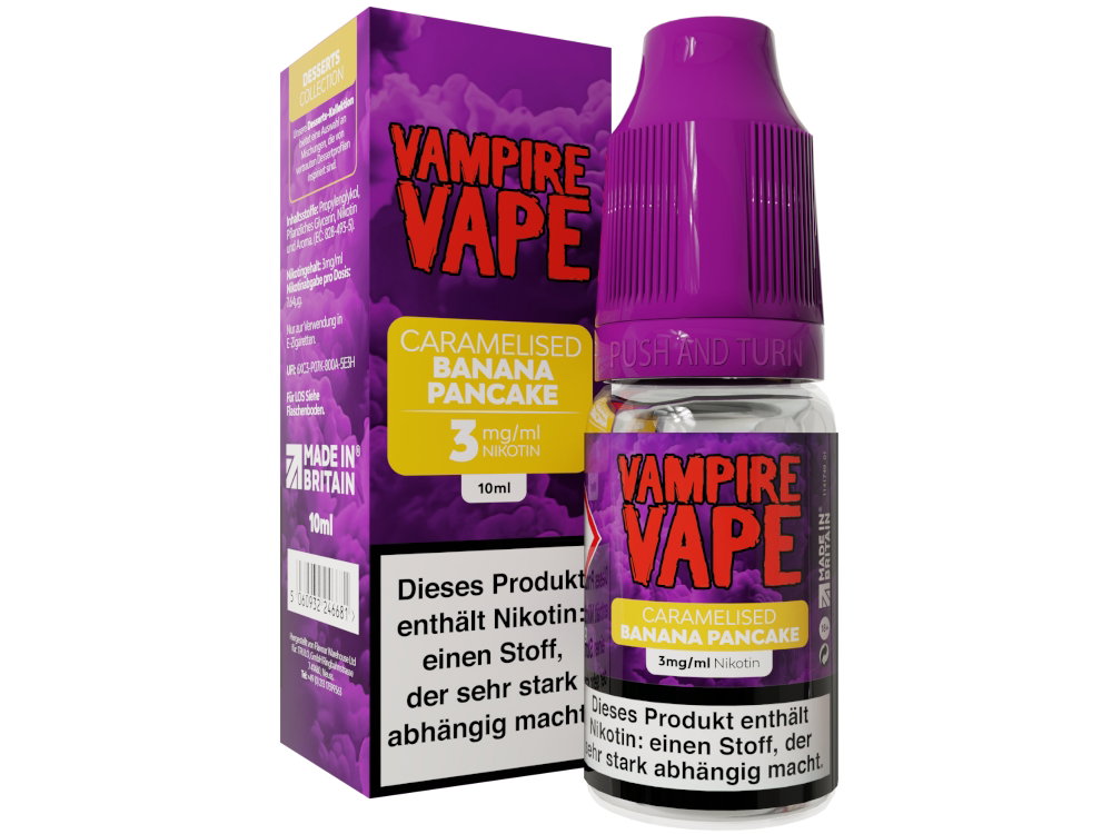 Vampire Vape Dessert Collection E-Liquid Caramelised Banana Pancake 3 mg/ml