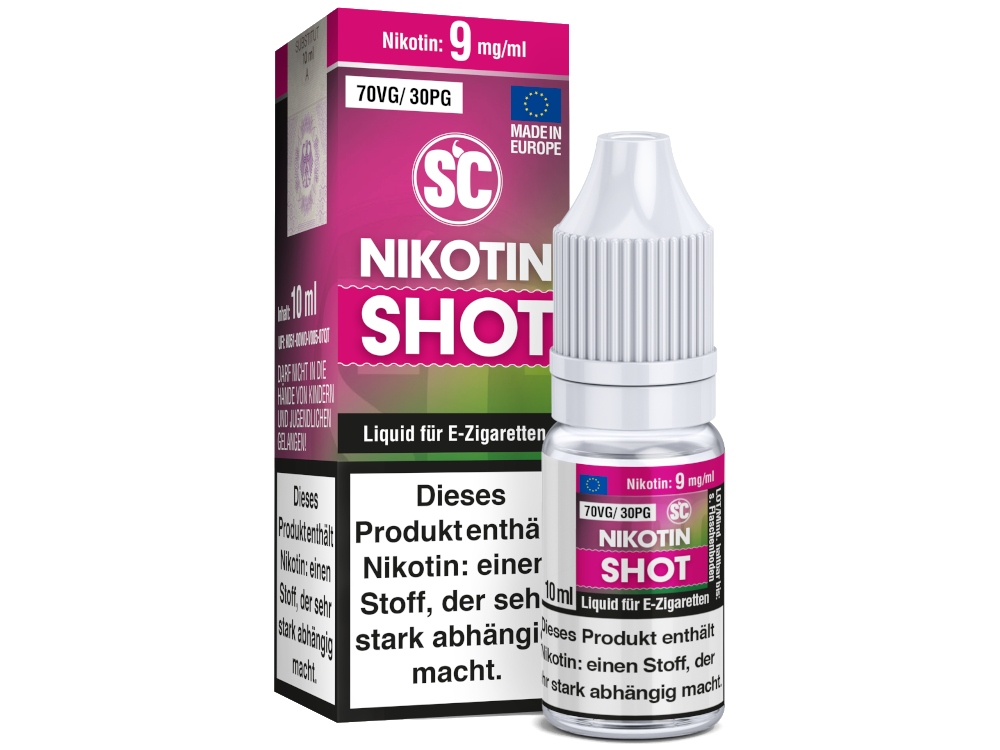 SC 10 ml Nikotin Shot 70VG / 30PG 9 mg/ml