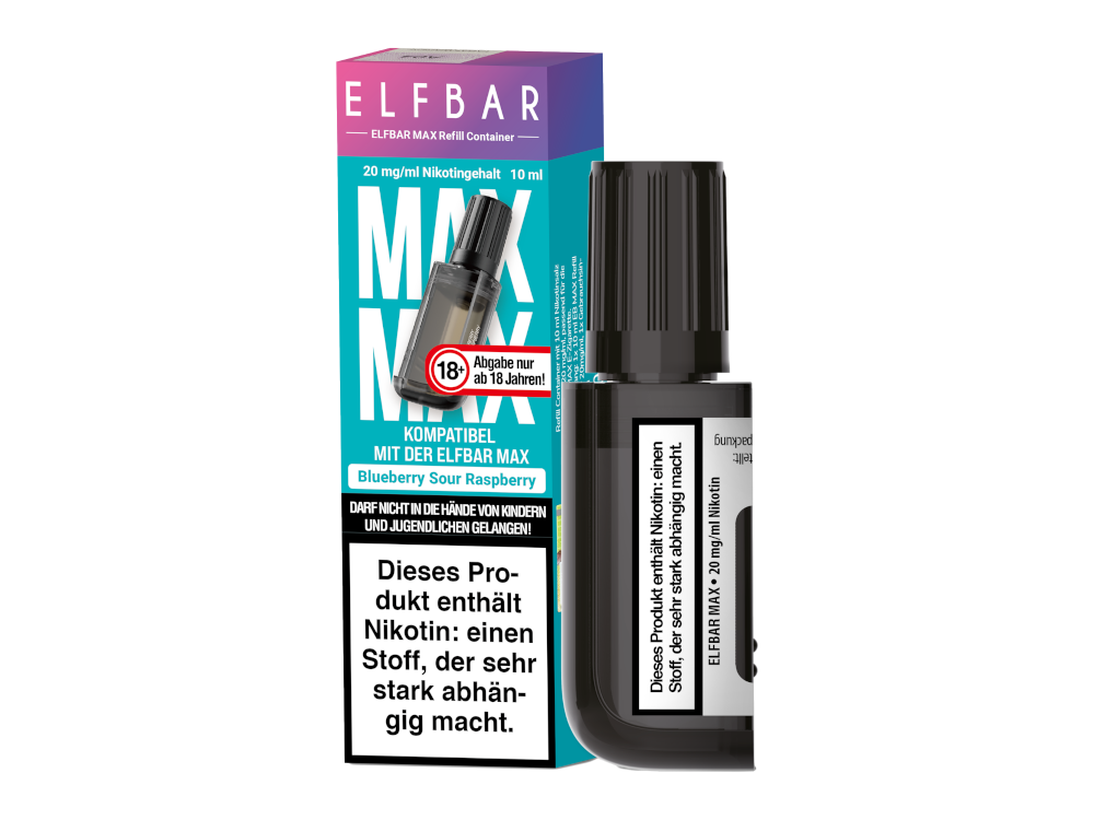 Elfbar Max Refill Container Prefilled Blueberry Sour Raspberry 20 mg/ml