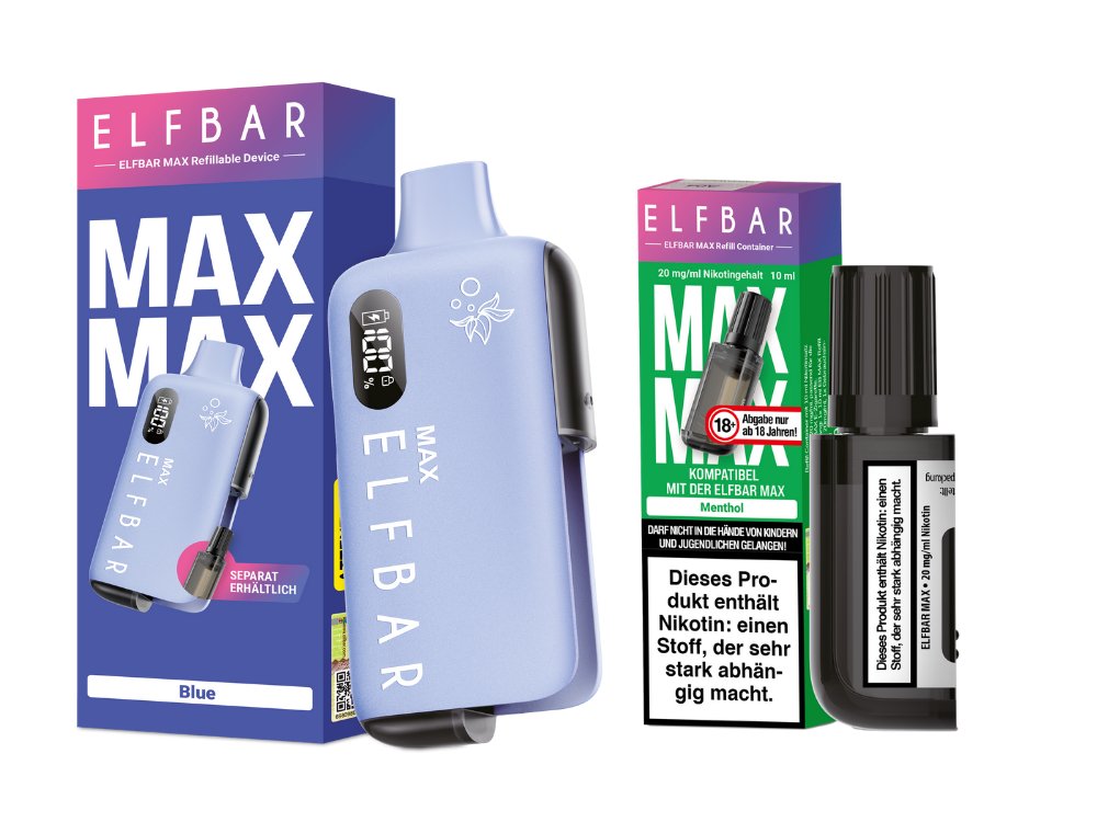 Elfbar Max Set inkl. Liquid Pod Blue Menthol