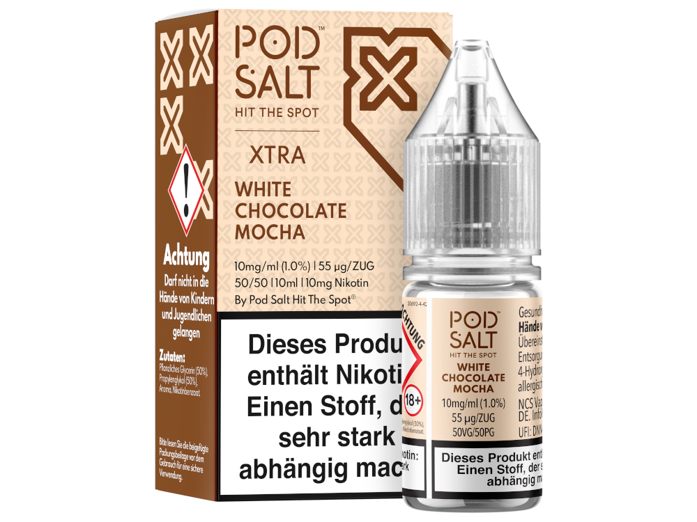 Pod Salt X - Nikotinsalz Liquid - White Chocolate Mocha