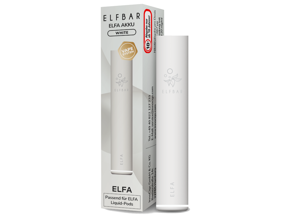 Elfbar Elfa Akku 500 mAh White