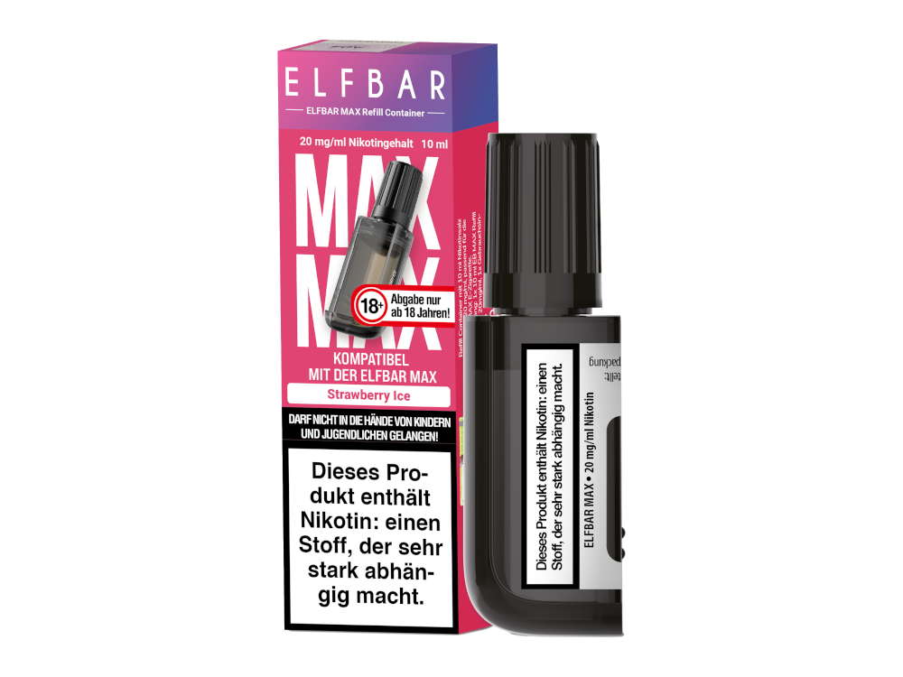Elfbar Max Refill Container Prefilled Strawberry Ice 20 mg/ml