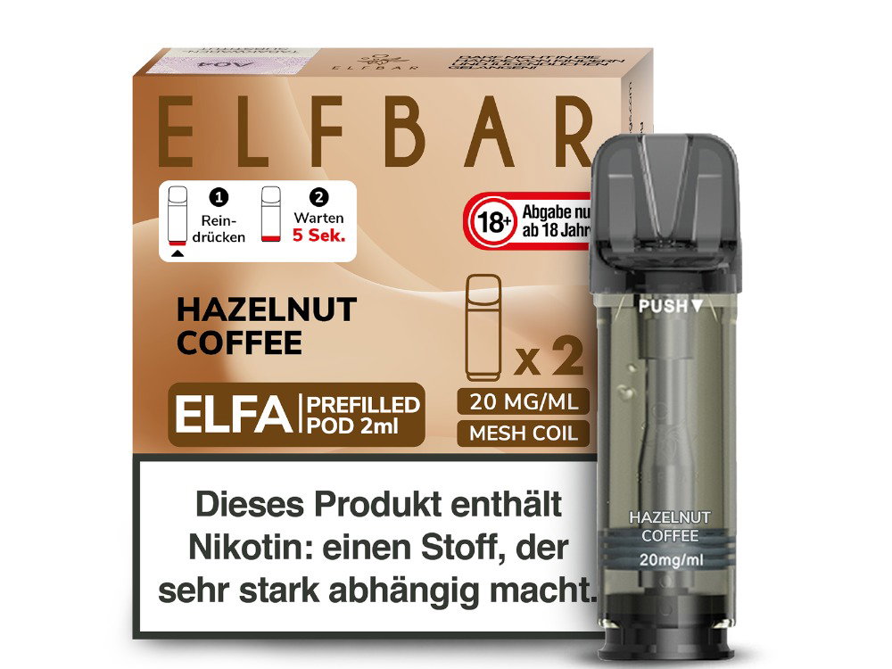 Elfbar Elfa Pod 20 mg/ml Prefilled Hazelnut Coffee