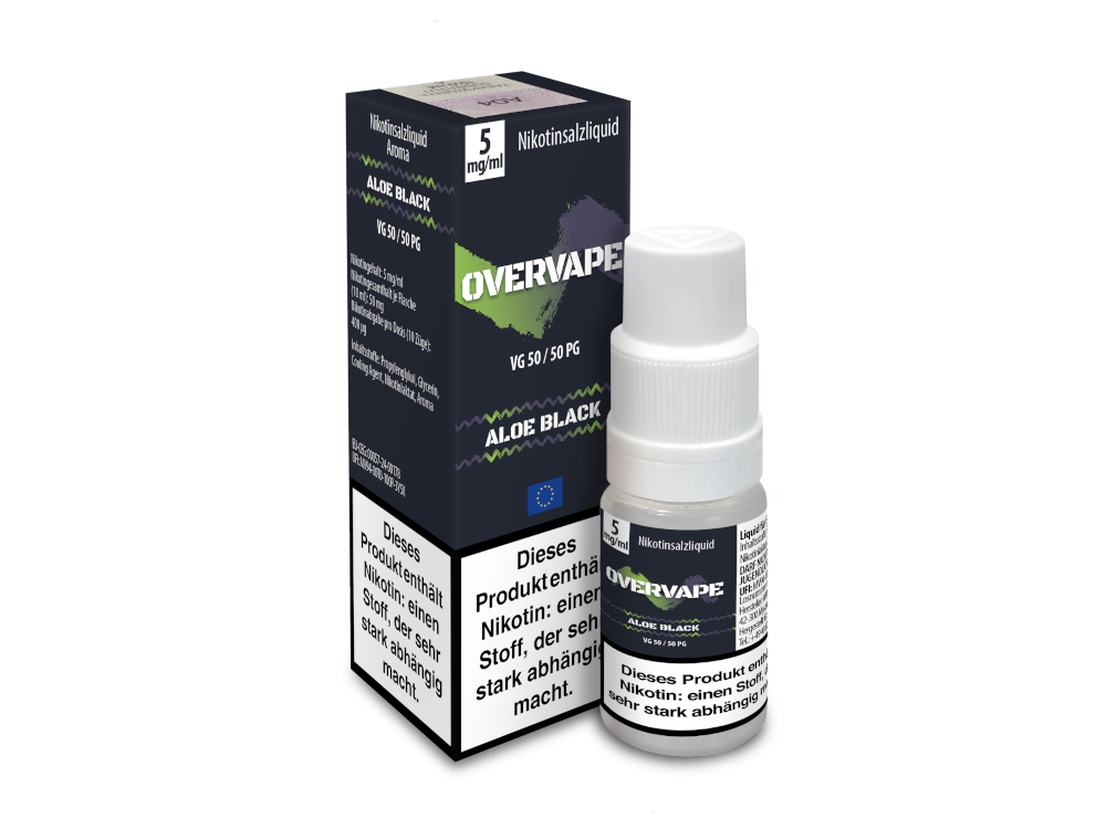 Overvape - Nikotinsalz Liquid - Aloe Black
