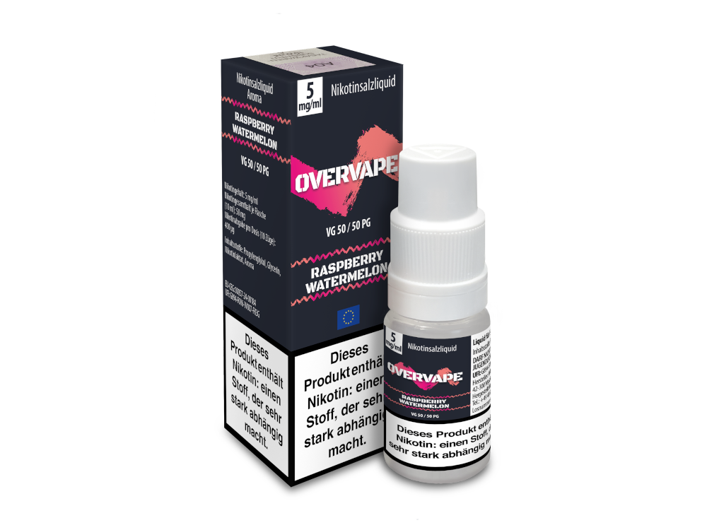 Overvape - Nikotinsalz Liquid - Raspberry Watermelon