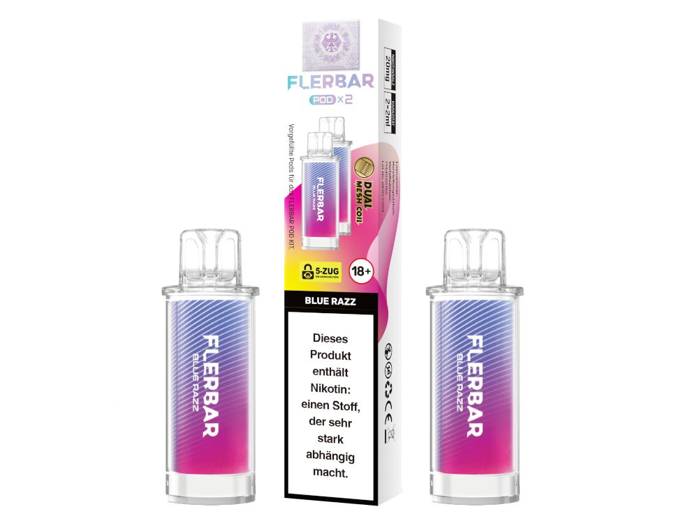 Flerbar POD Prefilled Blue Razz