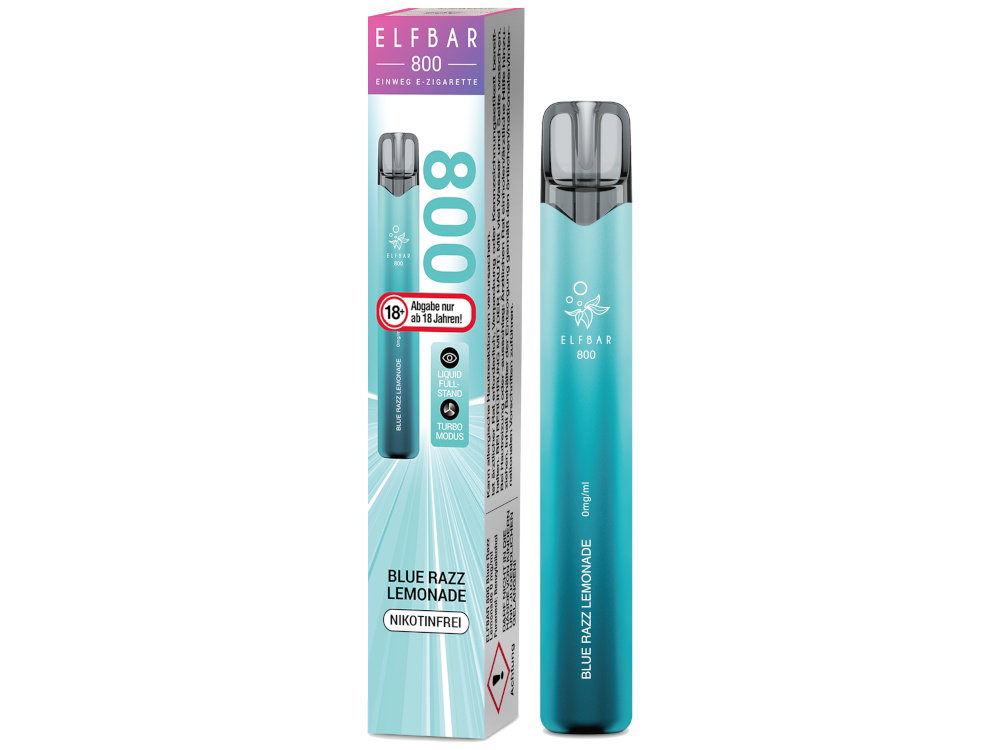 Elfbar 800 Einweg-E-Zigarette Prefilled Blue Razz Lemonade 0 mg/ml