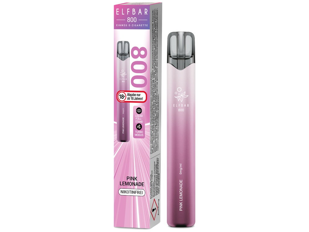 Elfbar 800 Einweg-E-Zigarette Prefilled Pink Lemonade 0 mg/ml