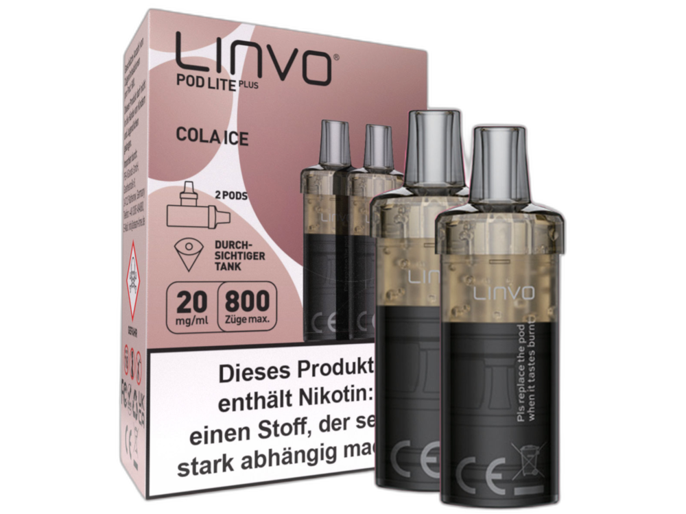 Linvo Pod Lite Plus Cartridge 20 mg/ml Prefilled Cola Ice