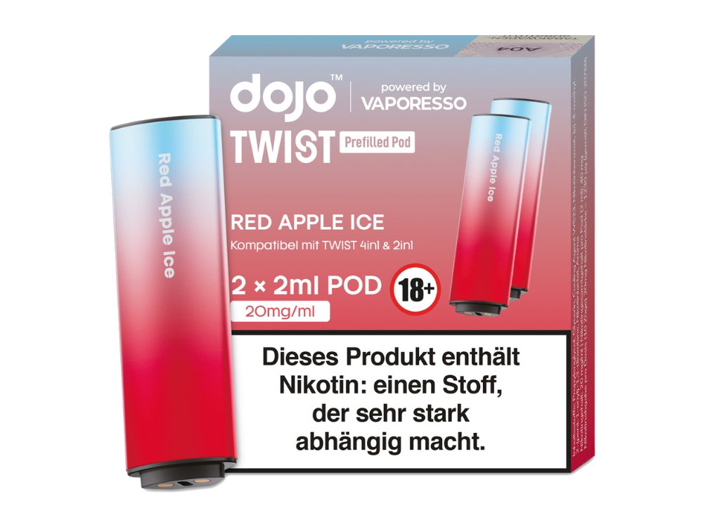 Vaporesso Dojo Twist Pod 20 mg/ml Prefilled Red Apple Ice