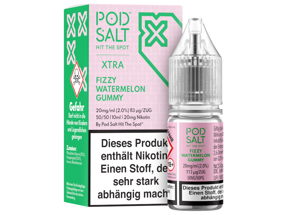 Pod Salt X - Nikotinsalz Liquid - Fizzy Watermelon Gummy