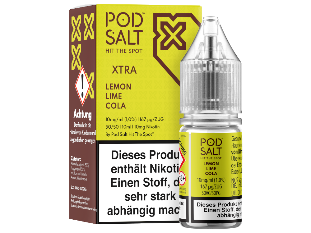 Pod Salt X Nikotinsalz-Liquid Lemon Lime Cola