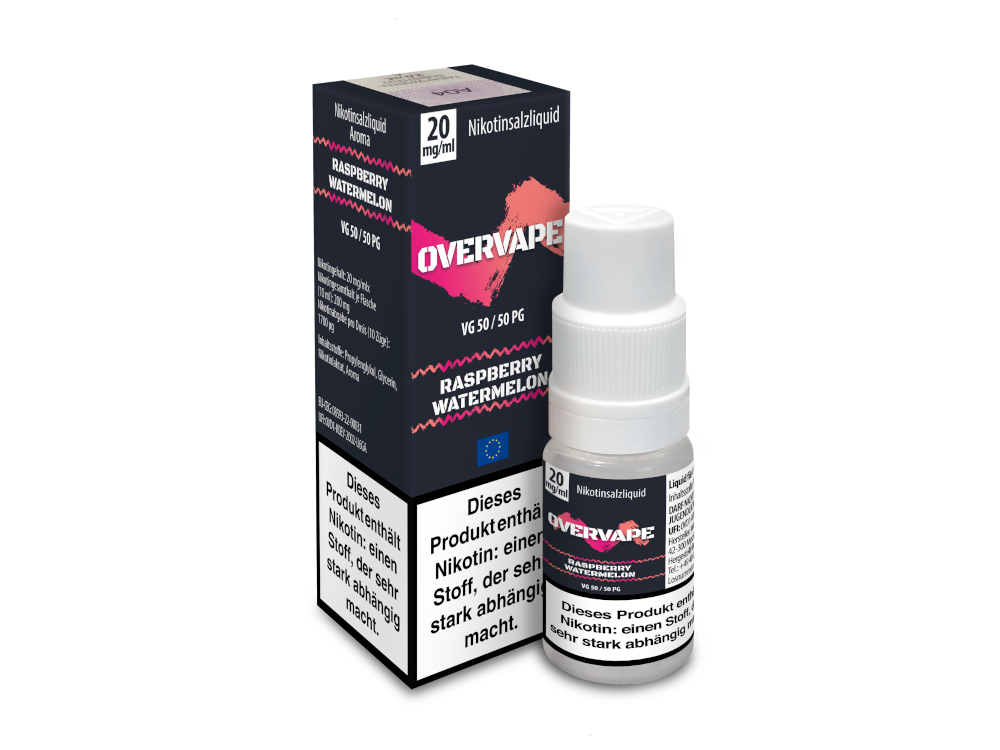Overvape Nikotinsalz-Liquid Raspberry Watermelon 20 mg/ml