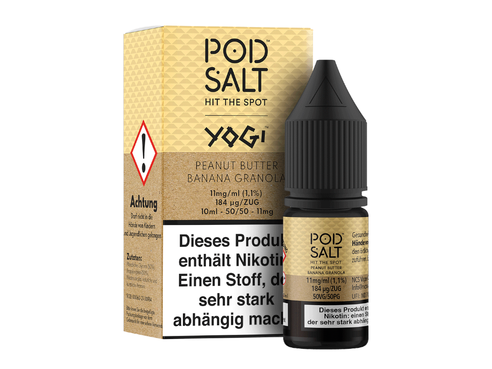 Pod Salt Fusion Peanut Butter Banana Granola Nikotinsalz-Liquid