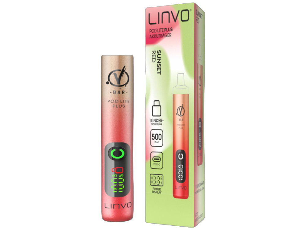 Linvo Pod Lite Plus Akku 500 mAh rot