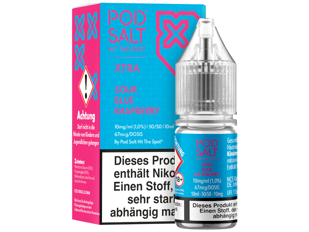 Pod Salt X Nikotinsalz-Liquid Sour Blue Raspberry