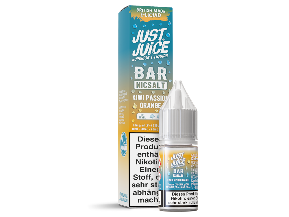 Just Juice Bar Nikotinsalz-Liquid Kiwi Passion Orange