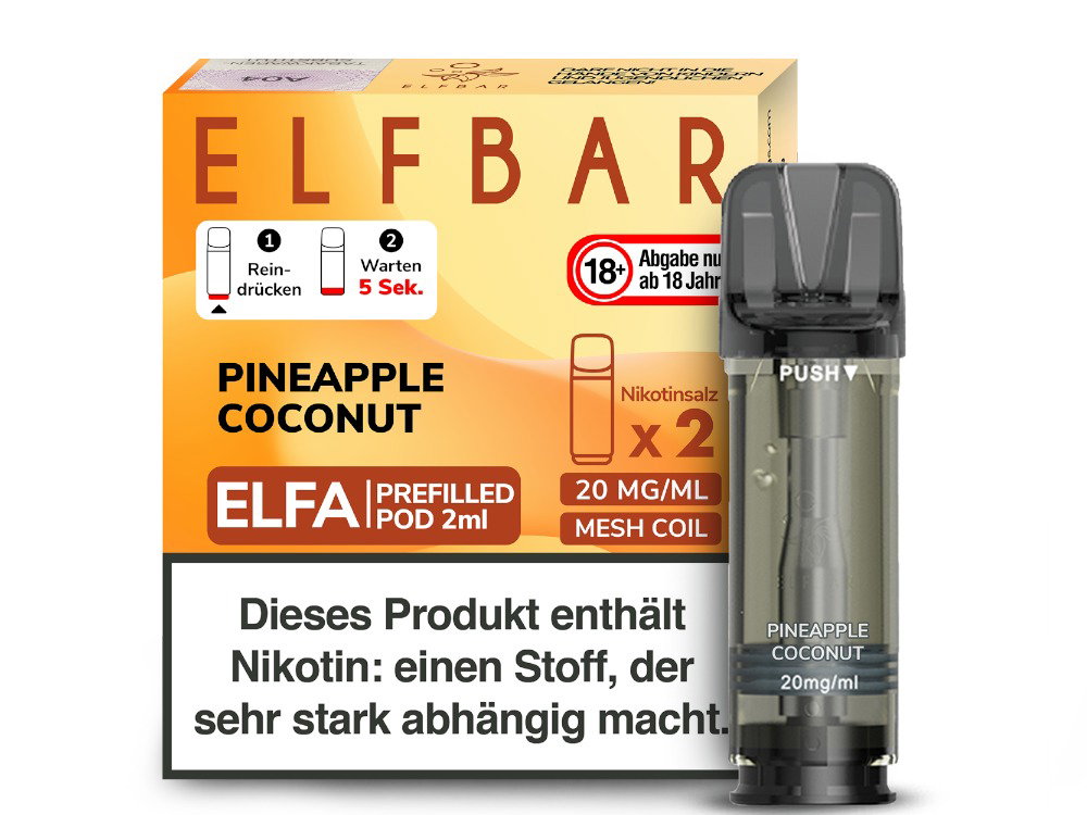 Elfbar Elfa Pod 20 mg/ml Prefilled Pineapple Coconut