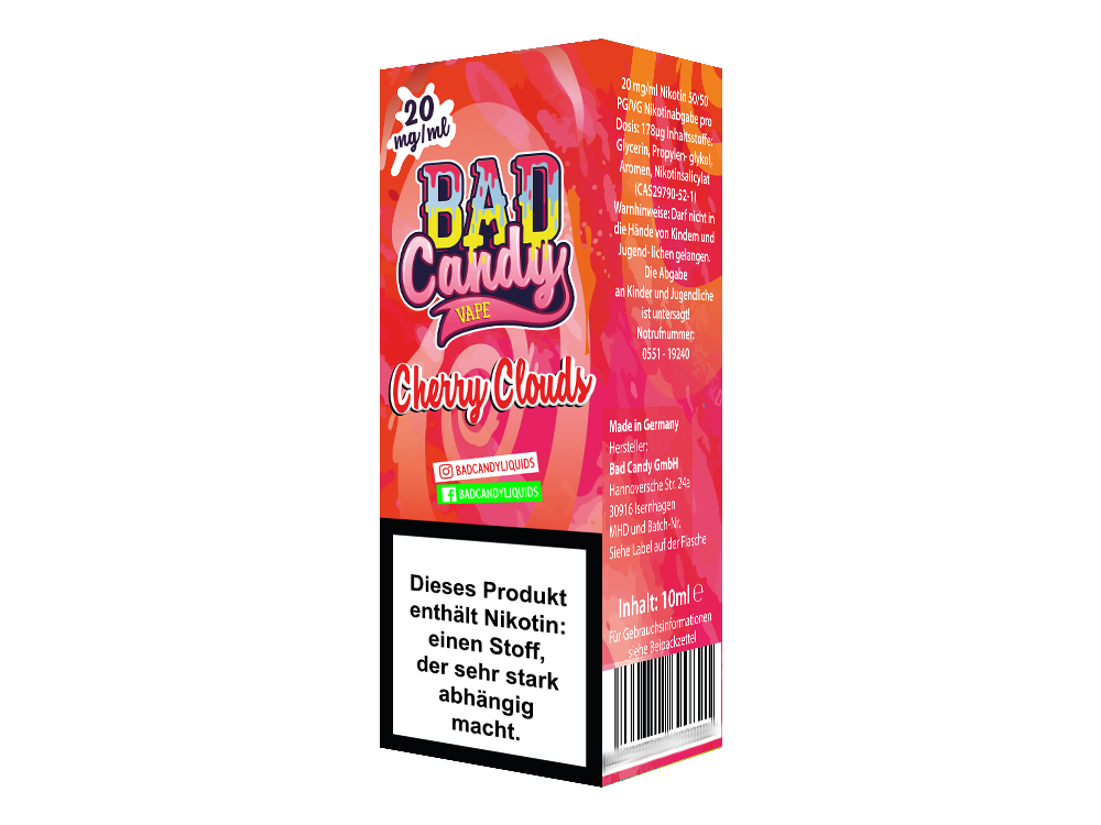 Bad Candy Liquids Cherry Cloud Nikotinsalz-Liquid 20 mg/ml