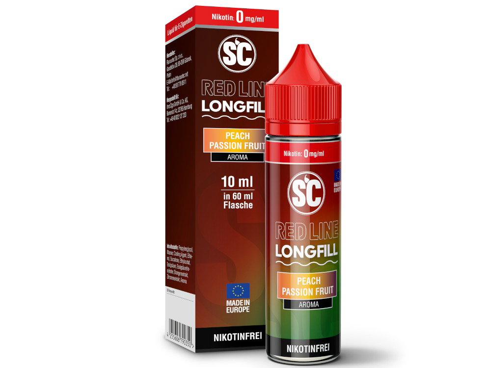 SC Red Line Longfill 10 ml Peach Passion Fruit V2