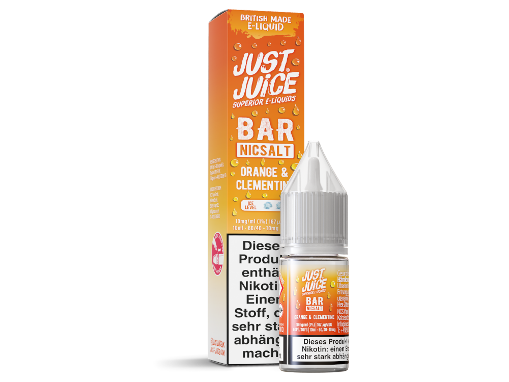 Just Juice Bar Nikotinsalz-Liquid Orange & Clementine 10 mg/ml