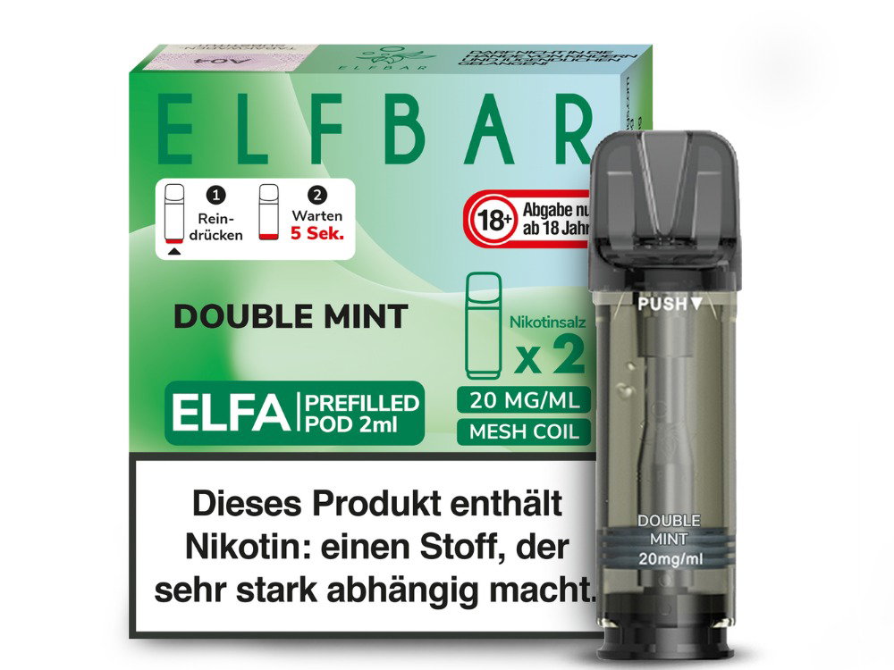 Elfbar Elfa Pod 20 mg/ml Prefilled Double Mint