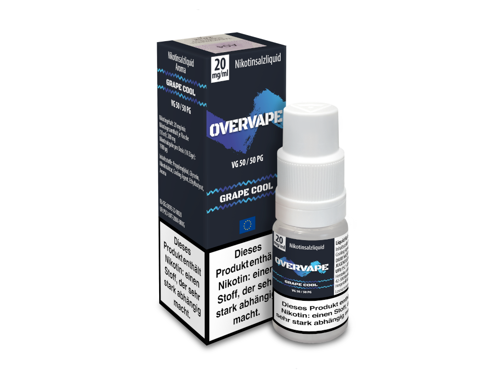 Overvape Nikotinsalz-Liquid Grape Cool 20 mg/ml