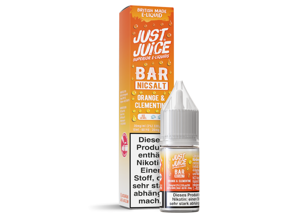 Just Juice Bar Nikotinsalz-Liquid Orange & Clementine