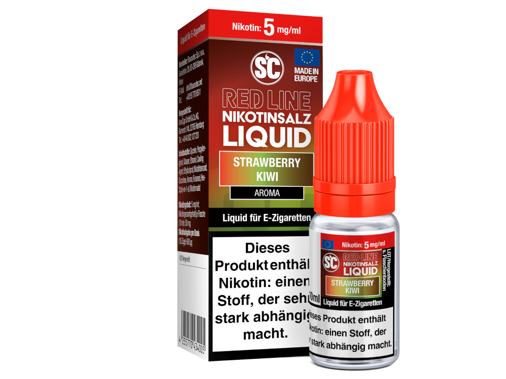 SC Red Line Strawberry Kiwi Nikotinsalz-Liquid 5 mg/ml