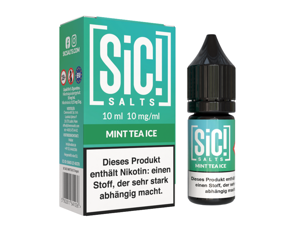 SiC! Salts - Nikotinsalz Liquid - Mint Tea Ice
