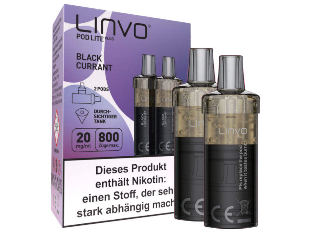 Linvo - Pod Lite Plus Cartridge 20 mg/ml (2 Stück pro Packung) - Prefilled