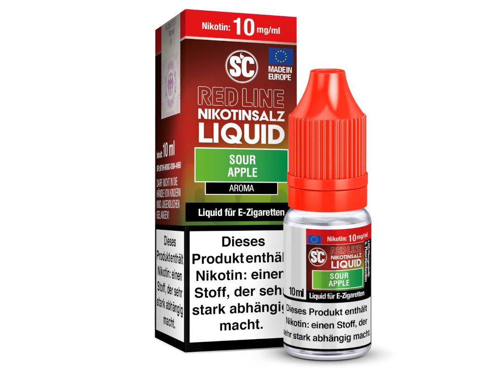 SC Red Line Sour Apple Nikotinsalz-Liquid 10 mg/ml