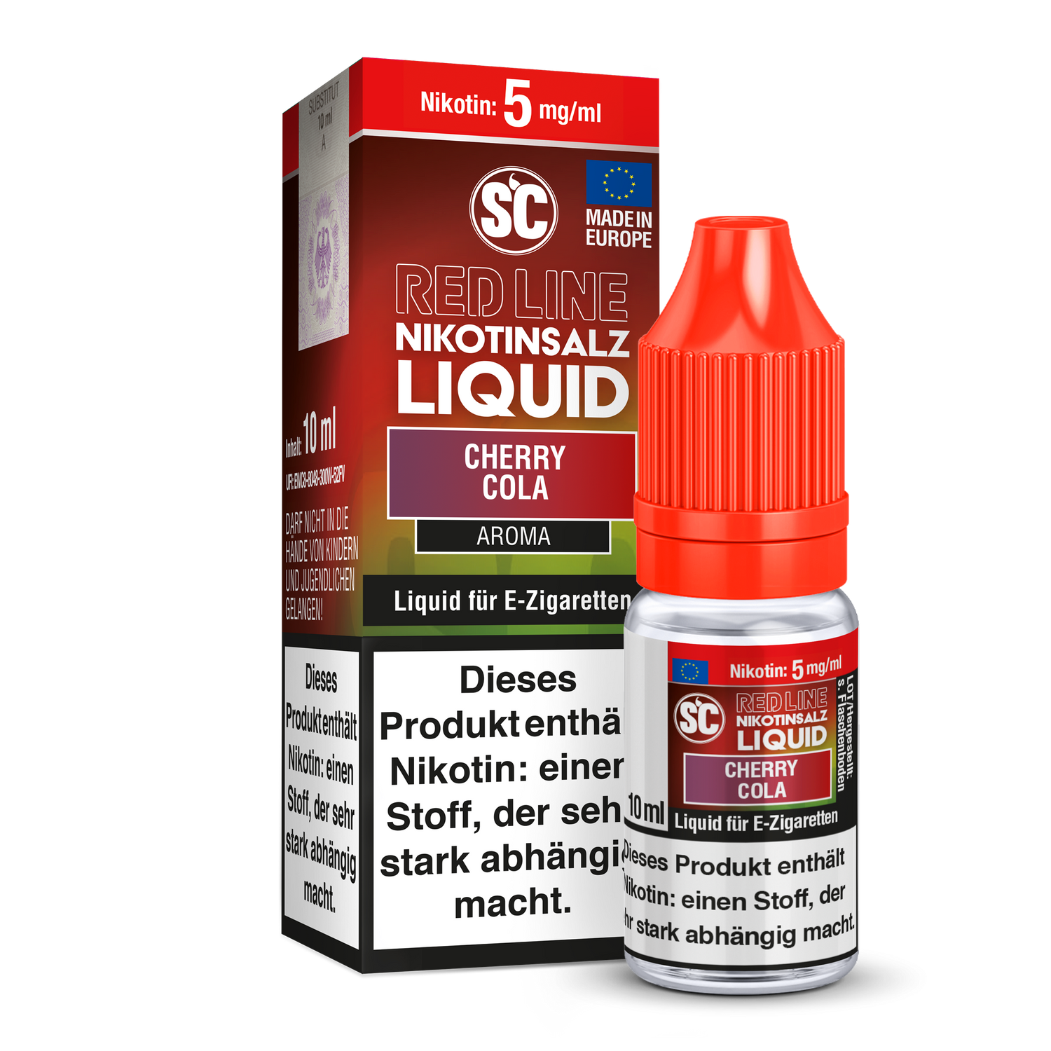 SC Red Line Cherry Cola Nikotinsalz-Liquid 5 mg/ml
