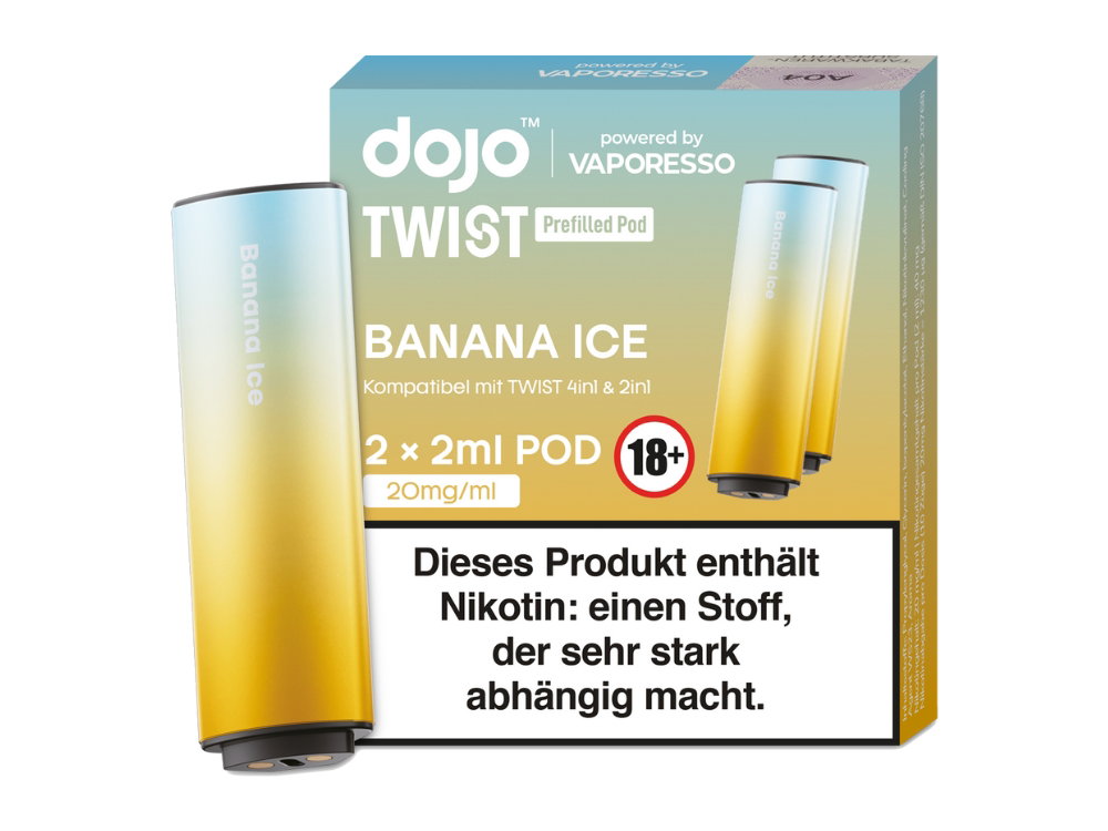 Vaporesso Dojo Twist Pod 20 mg/ml Prefilled Banana Ice