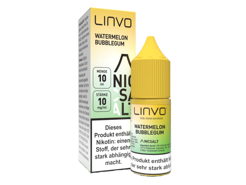 Linvo - Nikotinsalz Liquid - Watermelon Bubblegum