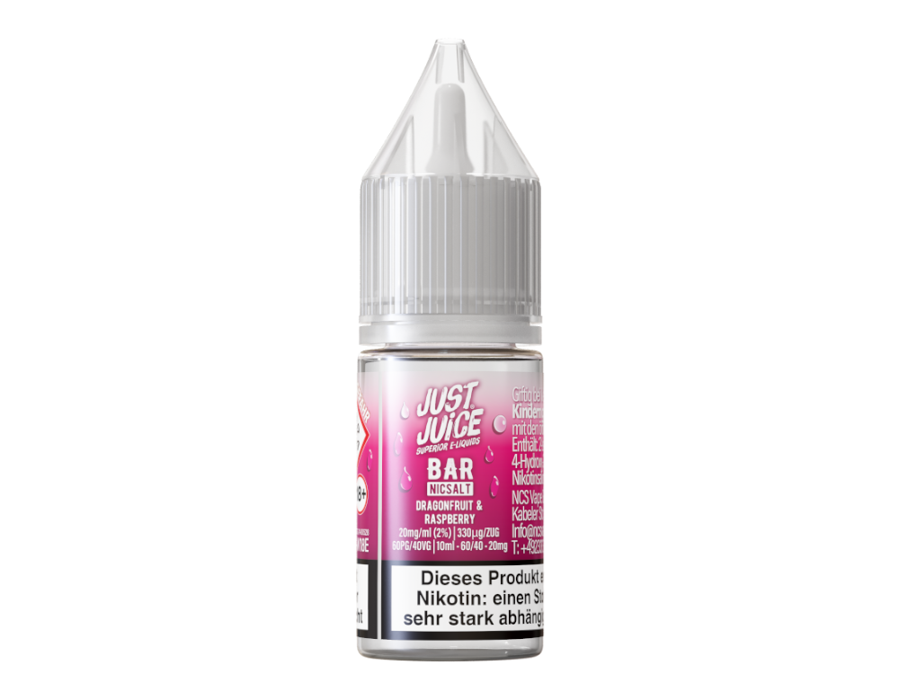 Just Juice - Bar - Dragonfruit & Raspberry - Nikotinsalz Liquid