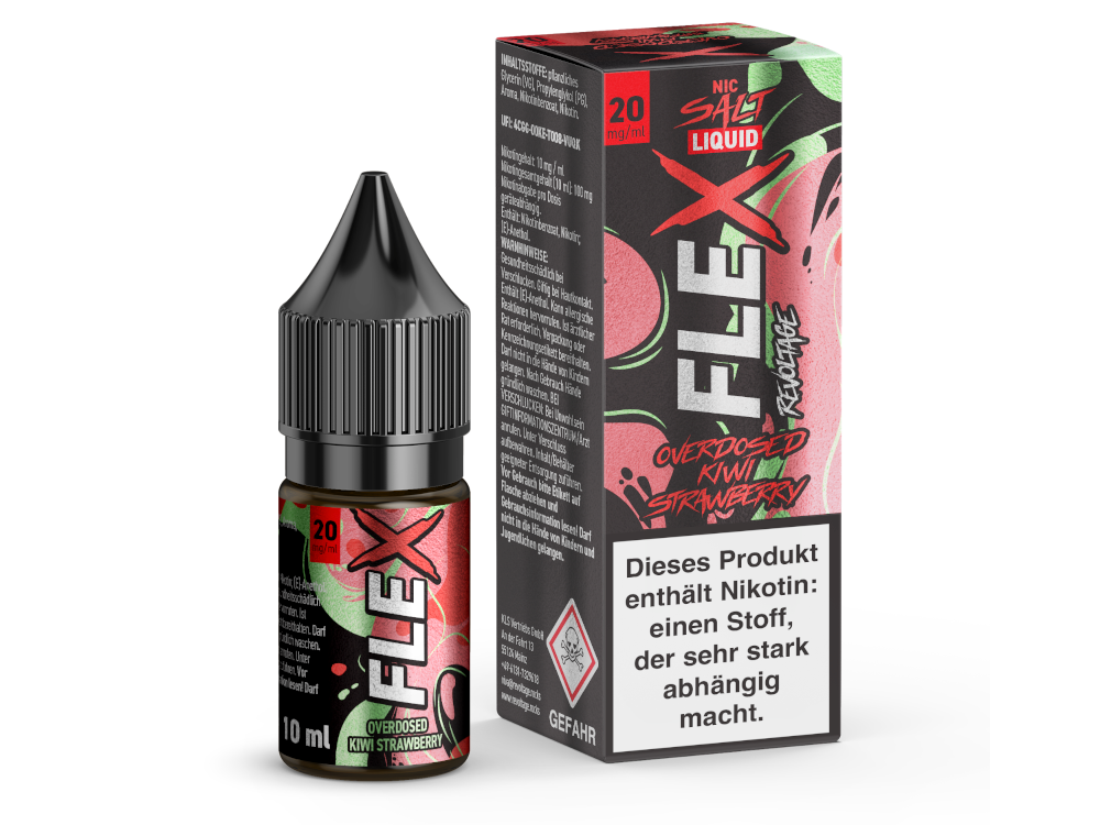 Revoltage FLEX Nikotinsalz-Liquid Kiwi Strawberry 20 mg/ml