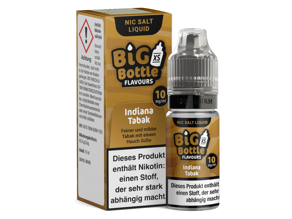 Big Bottle Indiana Tabak Nikotinsalz-Liquid