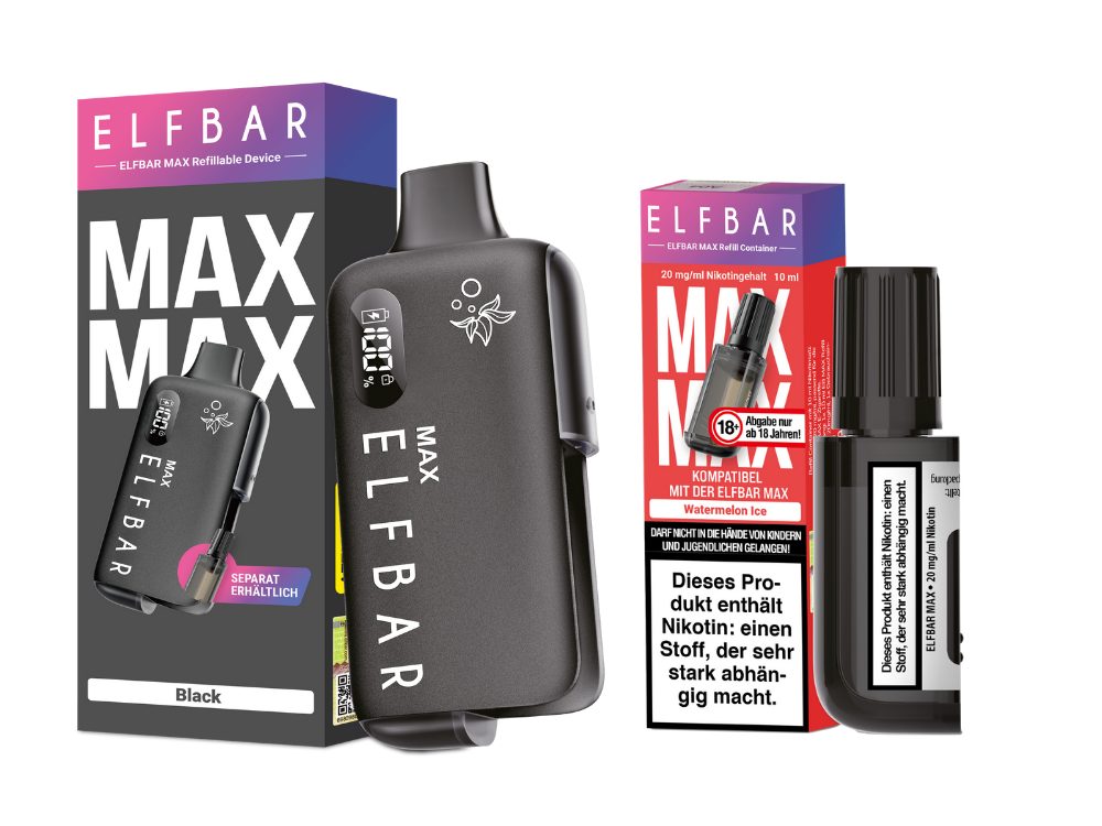 Elfbar Max Set inkl. Liquid Pod black Watermelon Ice