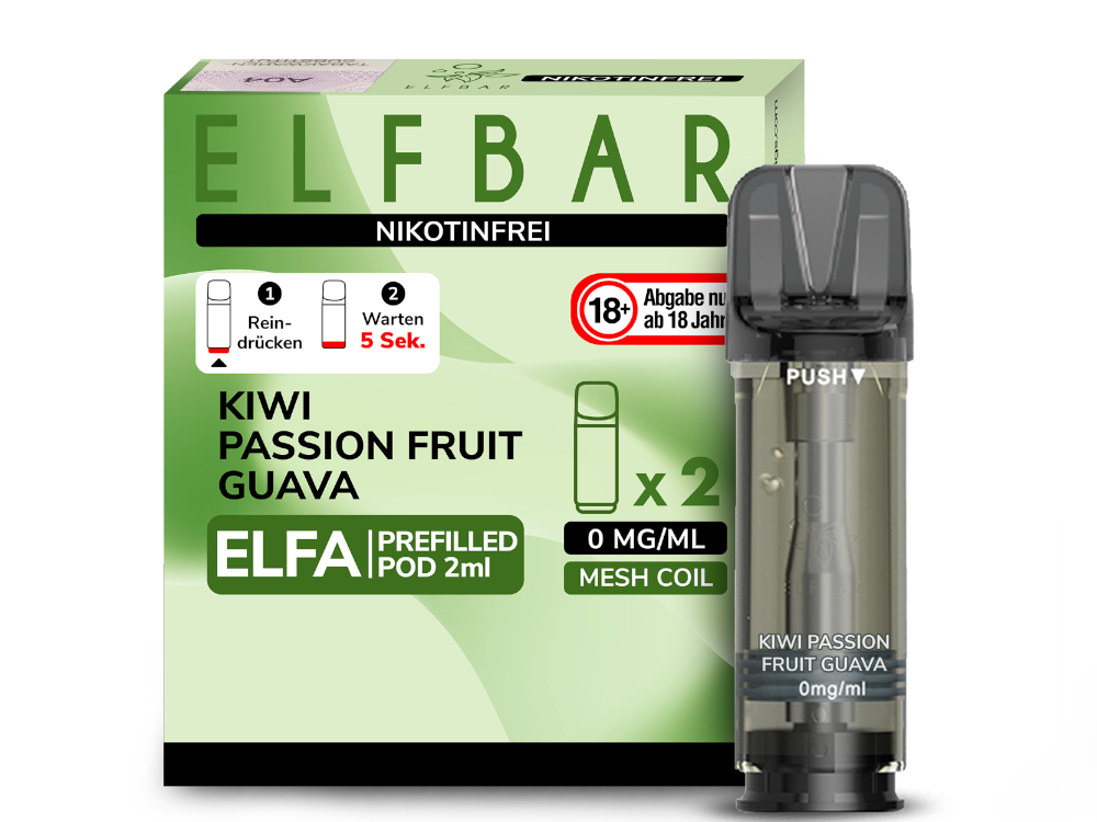 Elfbar Elfa Pod 20 mg/ml Prefilled Kiwi Passion Fruit Guava