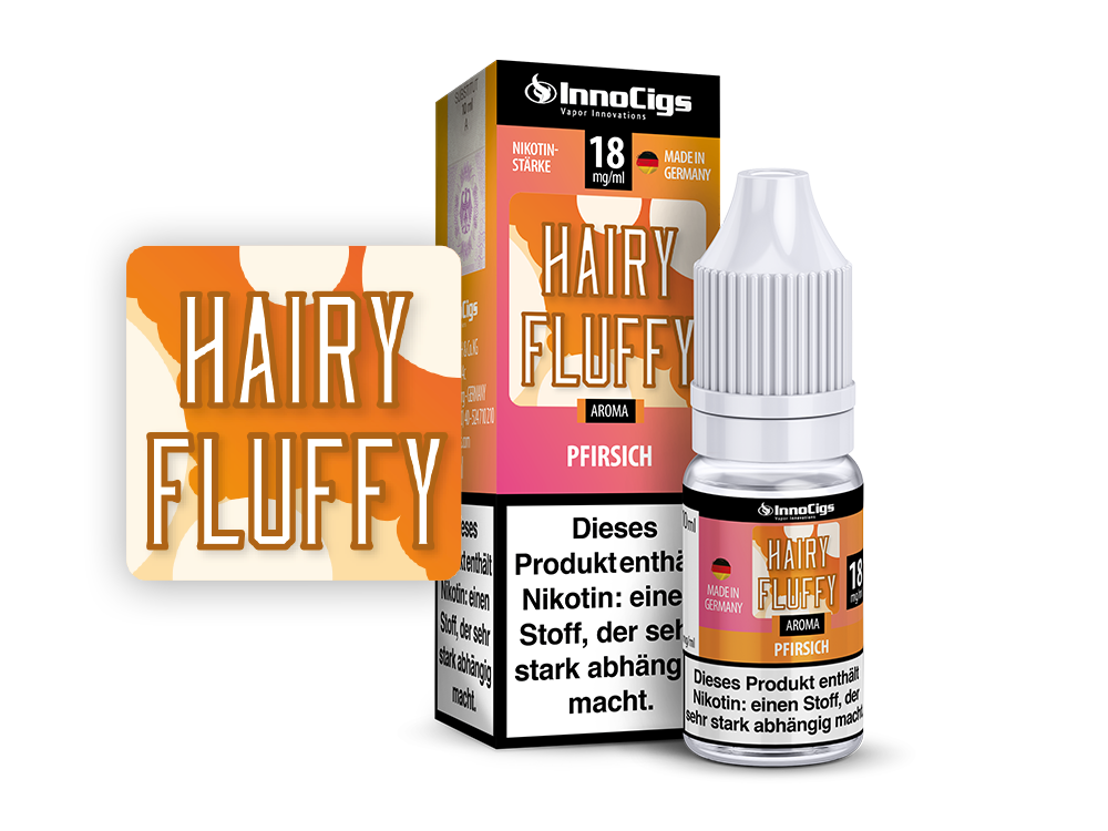 Hairy Fluffy Pfirsich Aroma E-Liquid 18 mg/ml