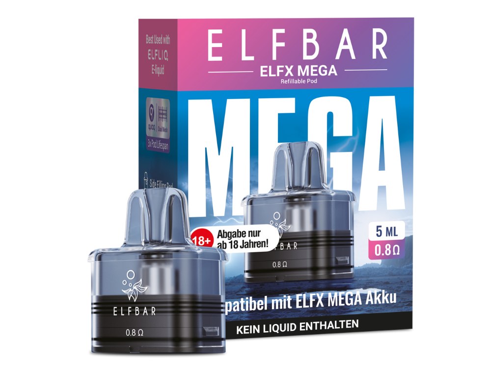 Elfbar Elfx Mega Pod 5 ml 0,8 Ohm